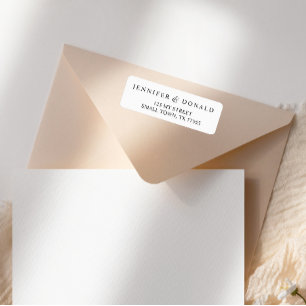 Black Modern Simple Script Adresse