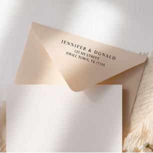 Black Modern Simple Script Self-inking Stamp