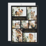 Black Modern Typography Photo Collage Christmas Holiday Card<br><div class="desc">Spread Christmas vibes with this simple,  minimalist holiday card! Featuring a stylish modern design,  it's the perfect template to showcase your family photo. Create your own custom Christmas card that blends elegance and trendy minimalism. Perfect for anyone who loves a clean,  modern look for the holidays.</div>