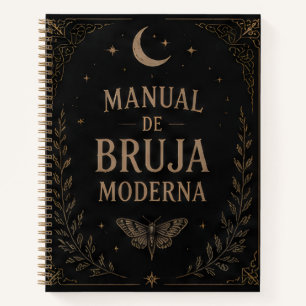 Black Modern Witch's Notebook/Manual Notebook