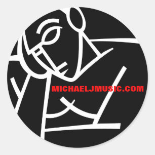 Black "Mofo-Guy" sticker