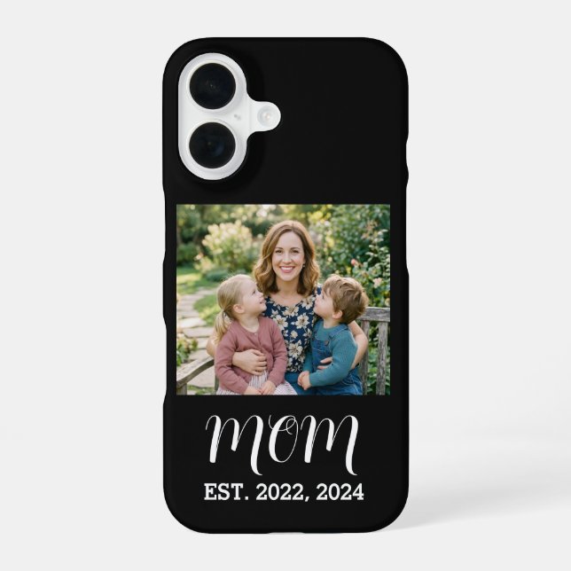 Black Mom Established Script iPhone / iPad case (Back)