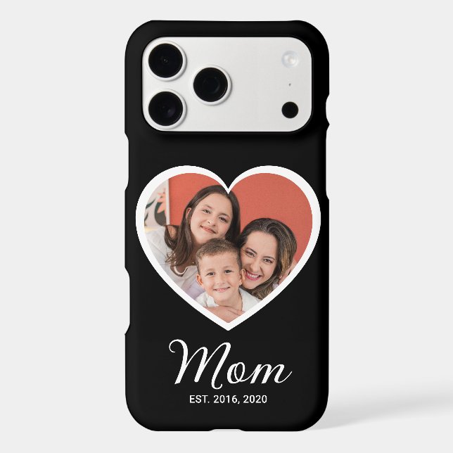 Black Mom Established Script Photo Case-Mate (Verso)