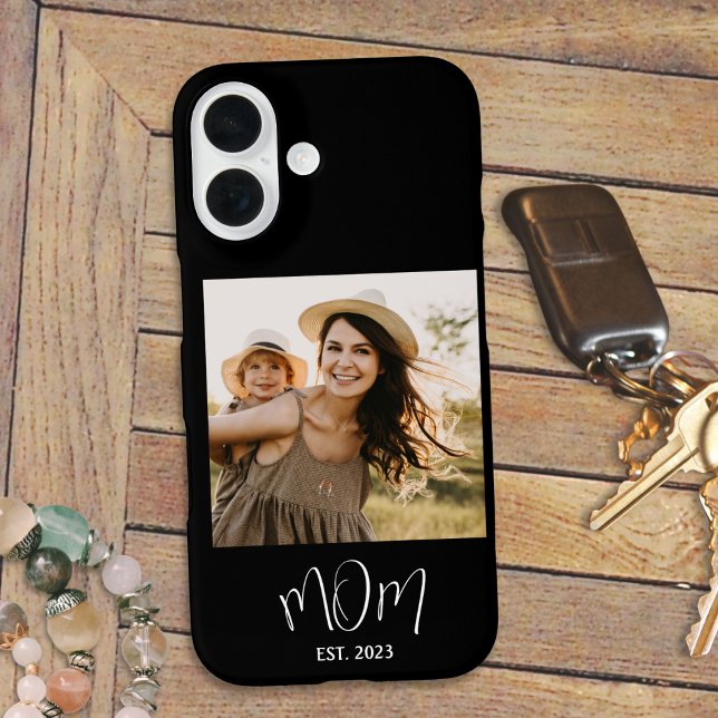 Black Mom Established Script Photo Case-Mate Case-Mate iPhone Case (Creator Uploaded)