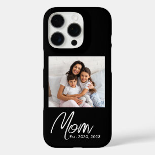 Black Mom Established Script Photo Case-Mate iPho iPhone 16 Pro Case