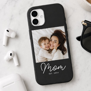 Black Mom Established Script Photo iPhone 16 Case