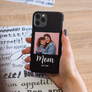 Black Mom Established Script Photo  iPhone 16 Case