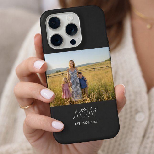 Black Mom Established Script Photo Case-Mate iPhone Case (Creator Uploaded)