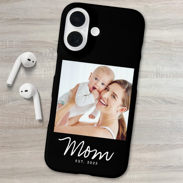 Black Mom Established Script Photo Case-Mate iPhone Case (Creator Uploaded)