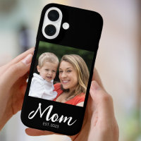 Black Mom Established Script Photo Case-Mate