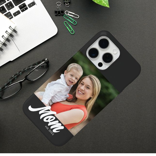 Black Mom Established Script Photo Case-Mate iPhone Case (Creator Uploaded)
