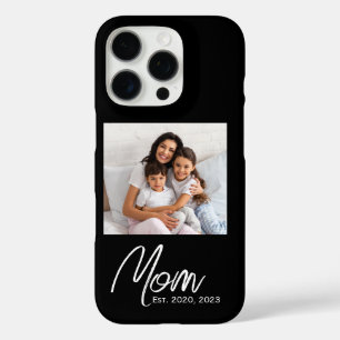 Black Mom Established Script Photo Case-Mate  iPhone 16 Pro Case