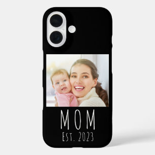 Black Mom Established Script Photo Case-Mate  iPhone 16 Case