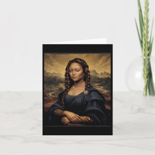 Black Mona Lisa Black History African Queen  Card