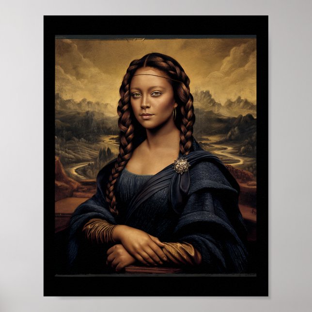 Black Mona Lisa Black History African Queen  Poster (Front)