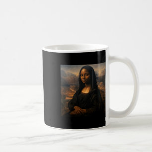 Black Mona Lisa Black History Month Juneteenth Coffee Mug