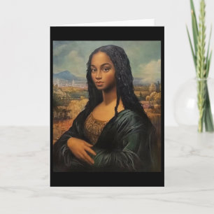 Black Mona Lisa Black History Month - Sista Africa Card
