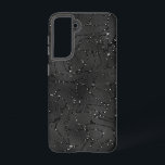 Black monochromatic glittery background samsung galaxy case<br><div class="desc">Black monochromatic glittery background with an abstract pattern. Cool modern glam design.</div>