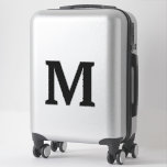 Black Monogram Initials Name Custom Colour Elegant<br><div class="desc">Printed with monogram initial (which you can edit,  change and personalize) in bold font. Design available in all sizes,  just choose the right size that you need.</div>