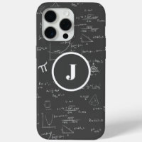 Black Monogram J Math Geek Algebra 