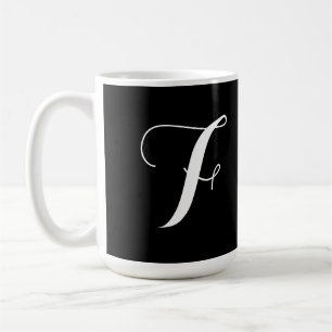 Black Monogram Mug