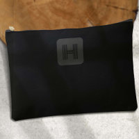 Black Monogram Simple Monogram Golf