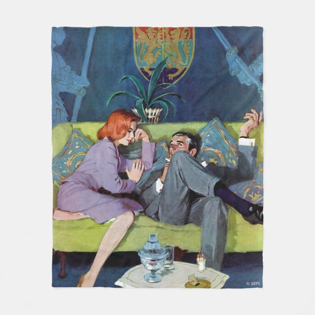 Black Monte's Last Raid Fleece Blanket (Front)