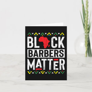 Black Month Barbers Problem History African Women  Card