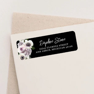 Black Moody Anemone & Purple Floral Shower Return