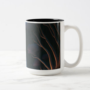 Black & Moon night Two-Tone Coffee Mug