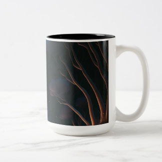 Black & Moon night Two-Tone Coffee Mug