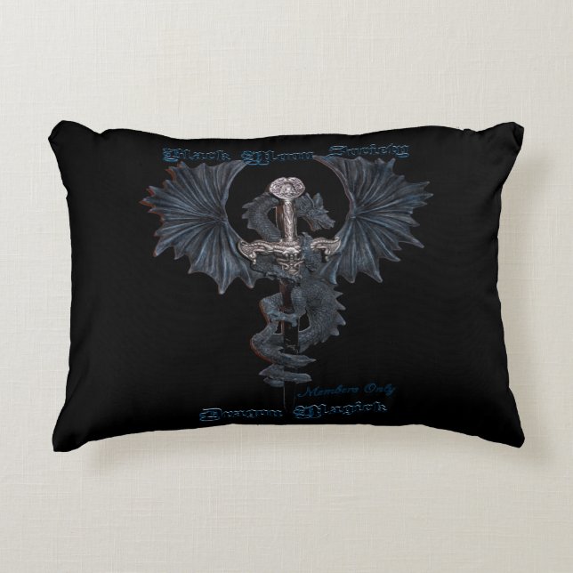 Black Moon Society  Dragon Pillow (Front)