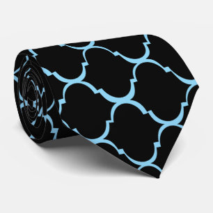 Black Moroccan Design Tie