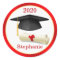 Black Mortar, diploma Your name Graduation Sticker