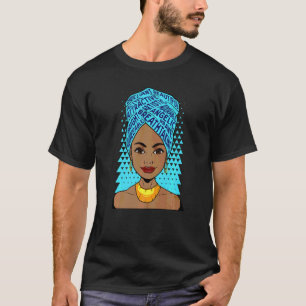 Black Mother Teacher Nurse Educated Sista Melanin  T-Shirt