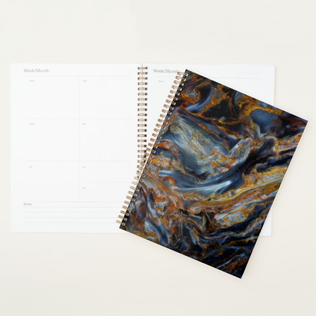 Black Mottled Pietersite Planner (Display)