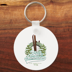 Black Mountain New Hampshire Ski logo. Keychain