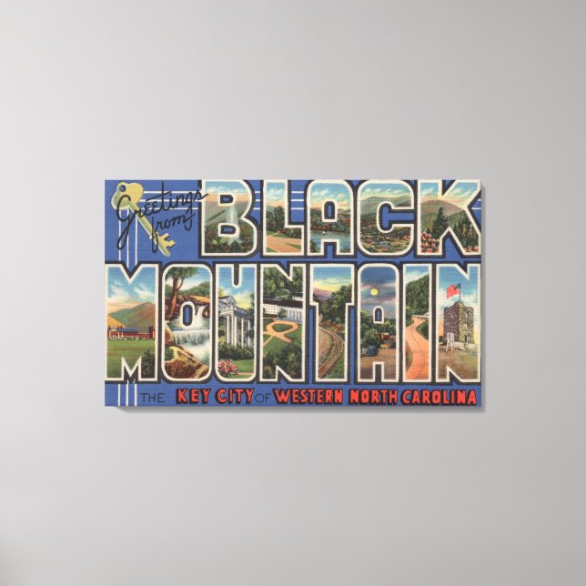 Black Mountain, North Carolina Canvas Print (Front)