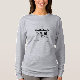 Black Moustache Humour T-Shirt