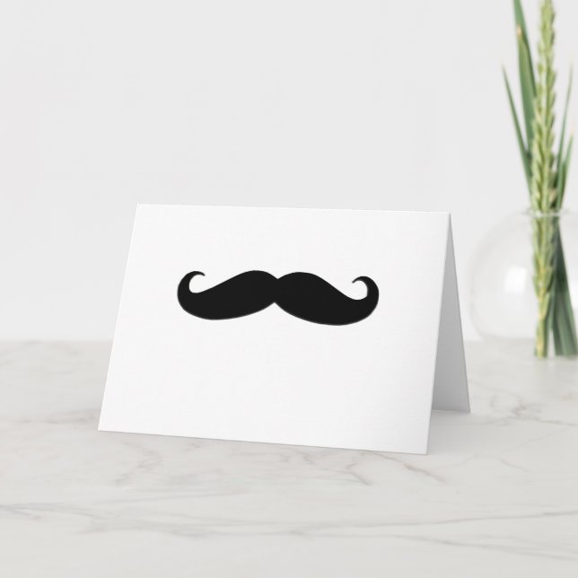 Black Moustache or Black Moustache for Fun Gifts Card (Front)