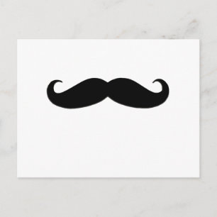 Black Moustache or Black Moustache for Fun Gifts Postcard