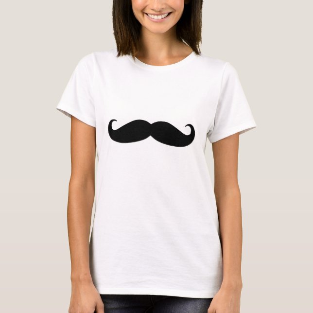Black Moustache or Black Moustache for Fun Gifts T-Shirt (Front)