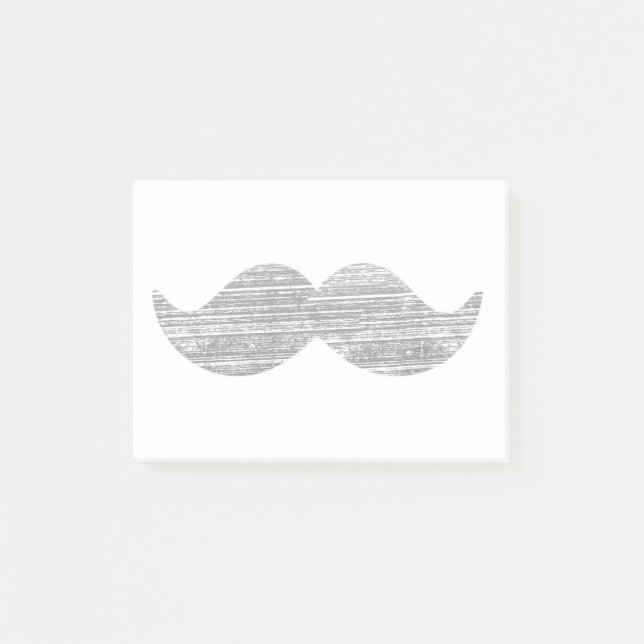 Black Moustache Post-it Notes (Front)