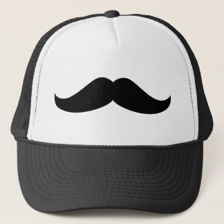 Black Moustache Trucker Hat
