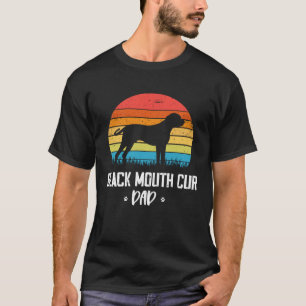 Black Mouth Cur Dad Retro Vintage T-Shirt