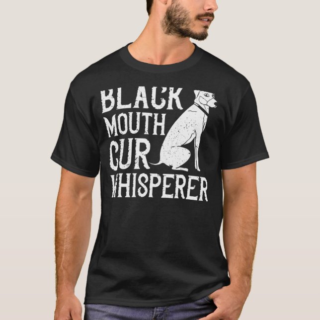 Black Mouth Cur Dog Puppies Owner Training 2 T-Shirt (Front)