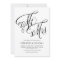 Black Mr. and Mrs. Rustic Calligraphy Wedding