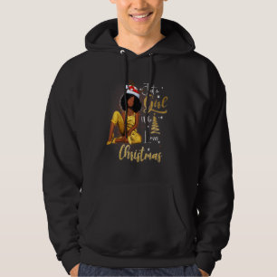 Black Mrs Santa Just A Girl Who Loves Christmas Hoodie