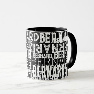 Black Mug Full Of White Names