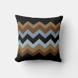 Black Multi Coloured Decorative Pillow